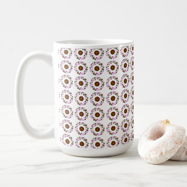 Monogram Customise  Coffee Mug (With Donut)