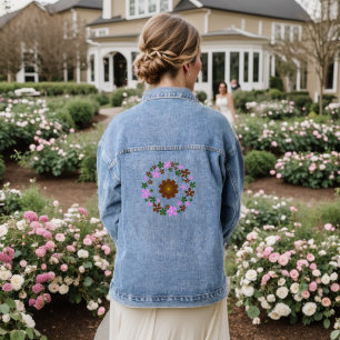 Monogram Customise Wedding Denim Jacket
