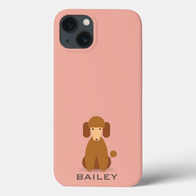 Monogram. Cute Dog. Case-Mate iPhone Case (Back)