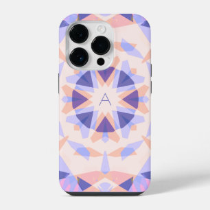 Monogram Cute Purple Pretty Pink Magic Star Girl’s iPhone 14 Pro Case