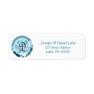 Monogram D Home Address Labels