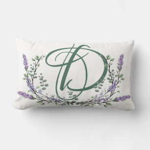 Monogram D Lavender Eucalyptus Lumbar Cushion