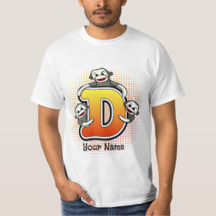 Monogram D Sock Monkey  T-Shirt
