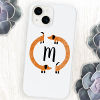 Monogram Dachshund Sausage Dog