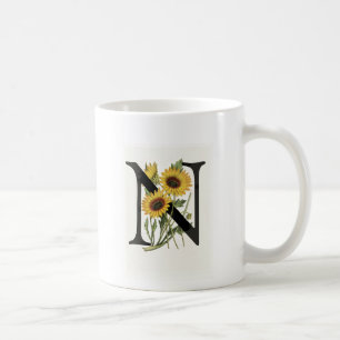 Monogram Daisy N Mug