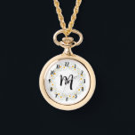 Monogram Daisy Necklace Watch<br><div class="desc">Monogram Daisy Necklace Watch</div>
