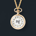 Monogram Daisy Necklace Watch<br><div class="desc">Monogram Daisy Necklace Watch</div>