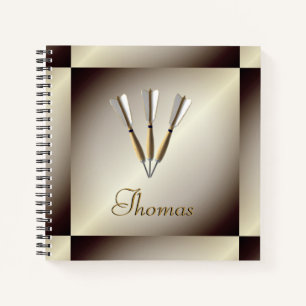 Monogram Darts Design Notebook