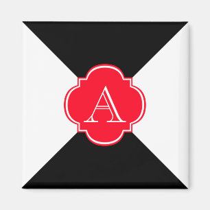 Monogram decoration magnet