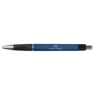 Monogram Decorative Typography   Navy Blue
