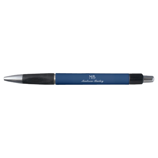 Monogram Decorative Typography | Navy Blue (Front)