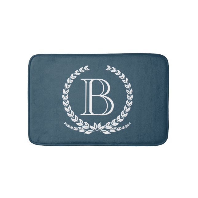 Monogram design bath mat (Front)