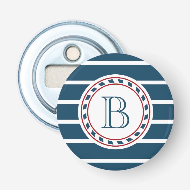 Monogram design bottle opener (Front)