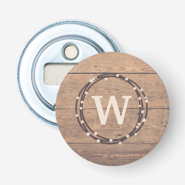 Monogram design bottle opener (Front)