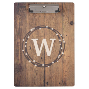 Monogram design clipboard