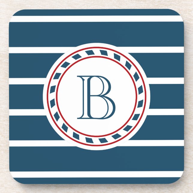 Monogram design coaster (Front)