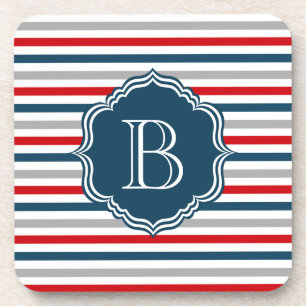 Monogram design coaster