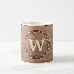 Monogram design coffee mug