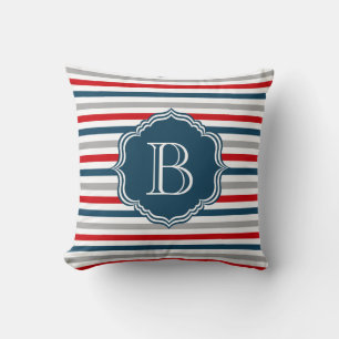 Monogram design cushion