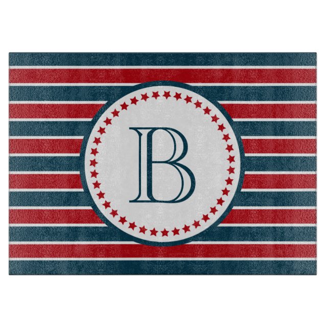 Monogram design cutting board (Front)