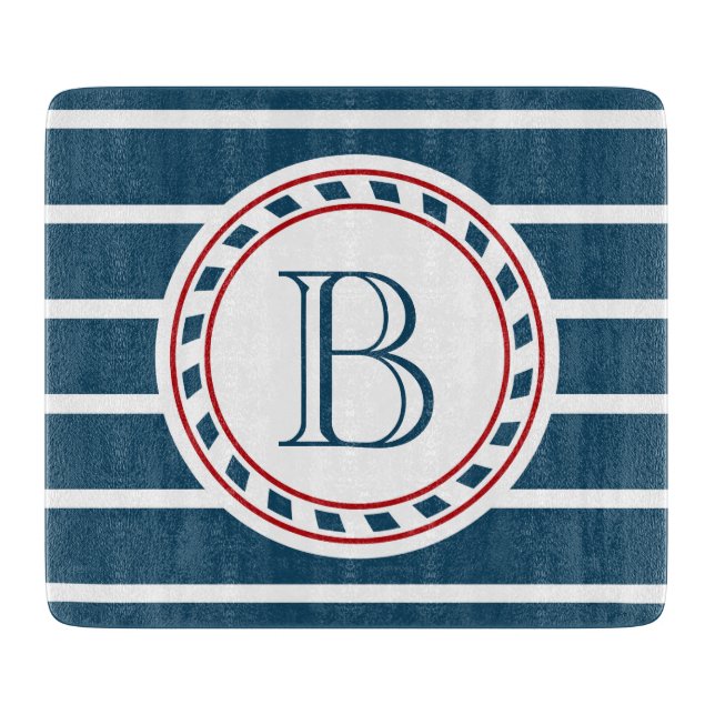 Monogram design cutting board (Front)