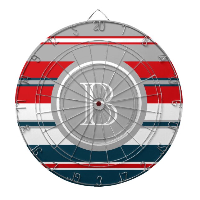 Monogram design dartboard (Front)