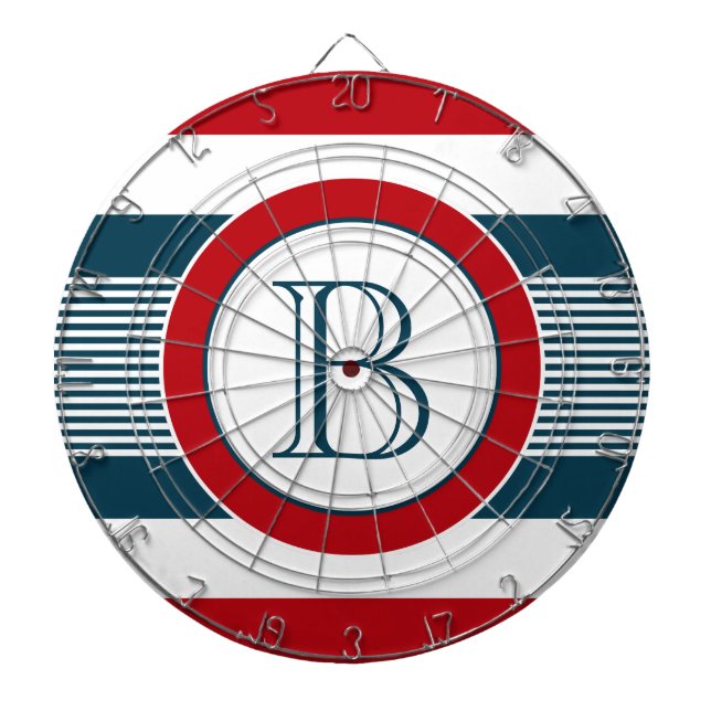 Monogram design dartboard (Front)