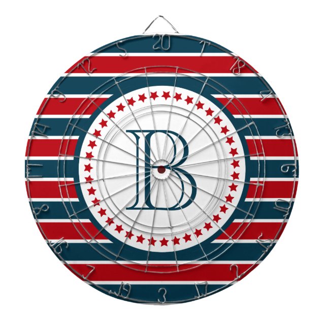 Monogram design dartboard (Front)