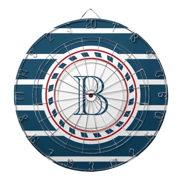 Monogram design dartboard (Front)