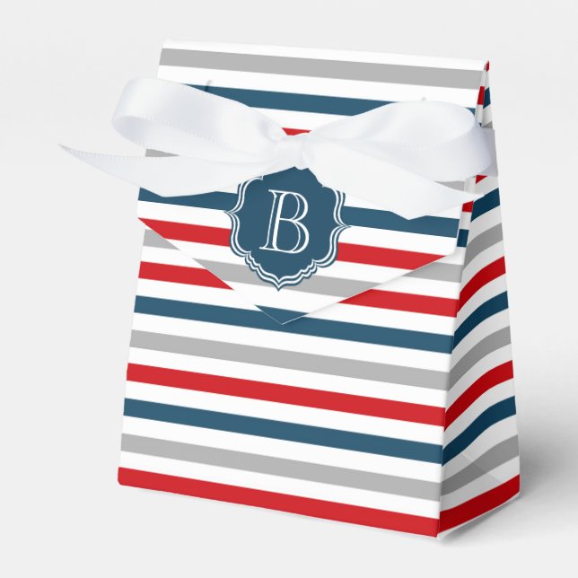 Monogram design favour box (Front Side)