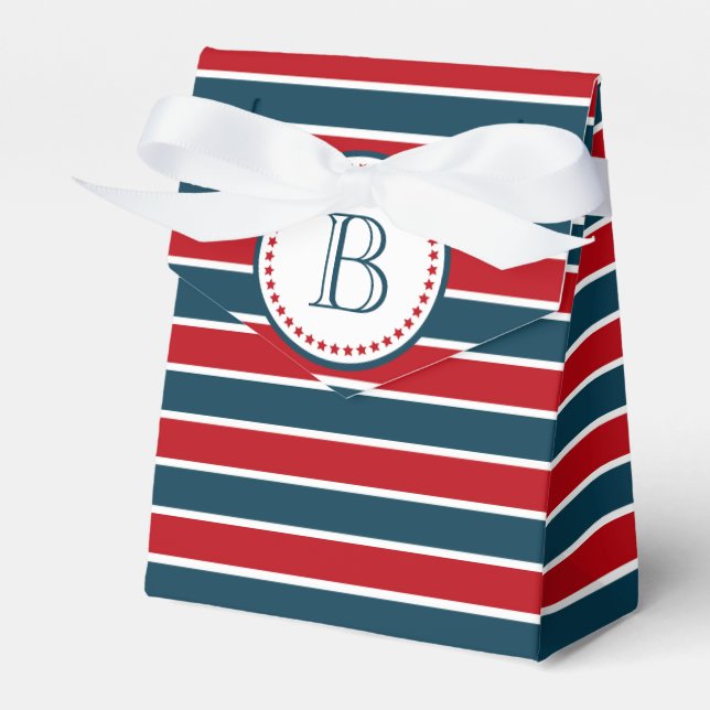 Monogram design favour box (Front Side)