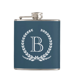 Monogram design hip flask
