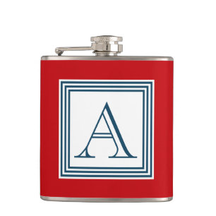 Monogram design hip flask