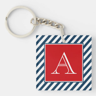 Monogram design key ring