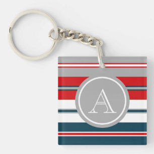 Monogram design key ring