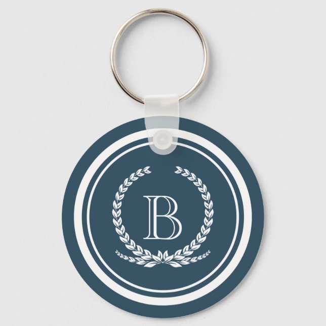 Monogram design key ring (Front)