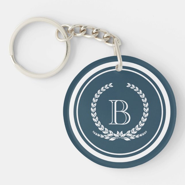 Monogram design key ring (Front)