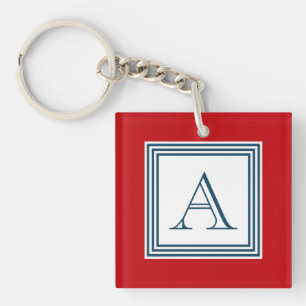 Monogram design key ring