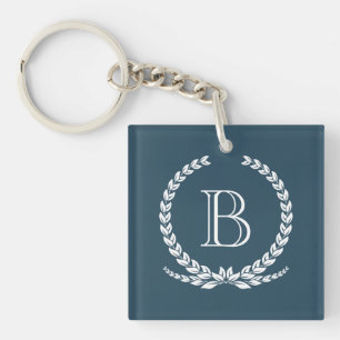 Monogram design key ring