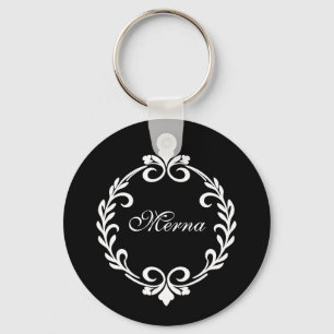 Monogram Design Keychain