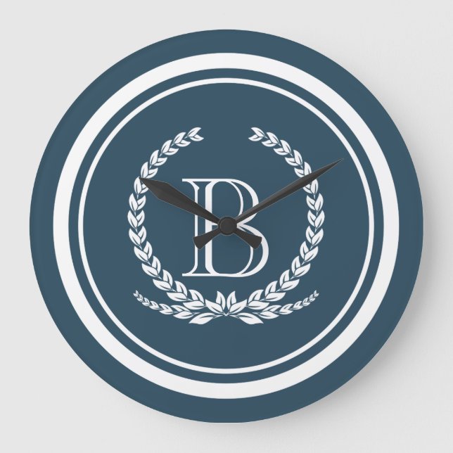 Monogram design large clock (Front)