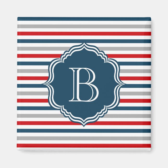 Monogram design magnet (Front)