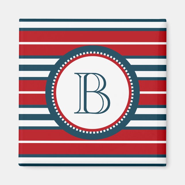 Monogram design magnet (Front)