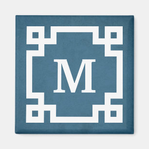 Monogram design magnet