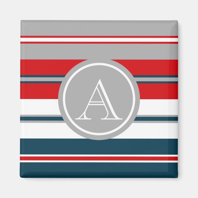 Monogram design magnet (Front)