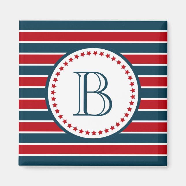 Monogram design magnet (Front)