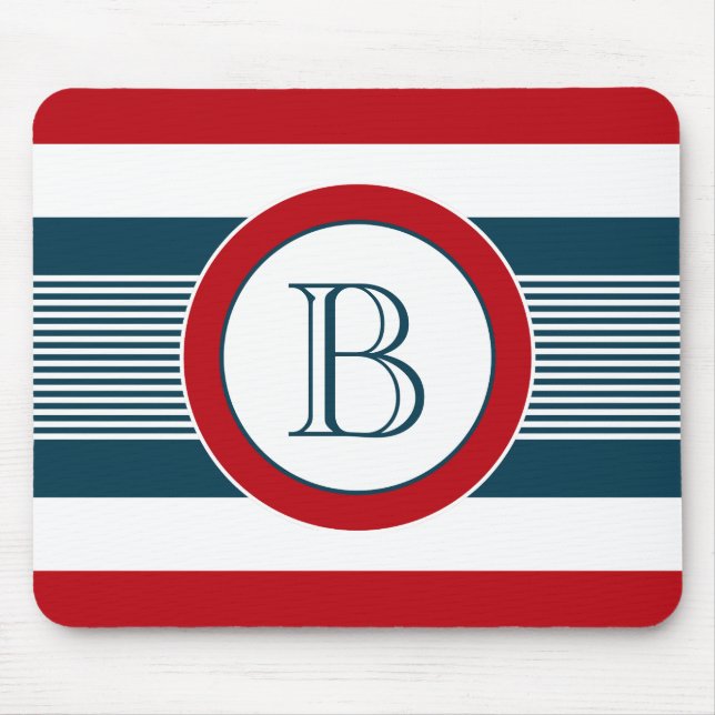 Monogram design mouse mat (Front)