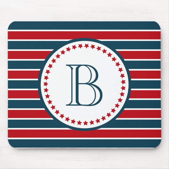 Monogram design mouse mat (Front)