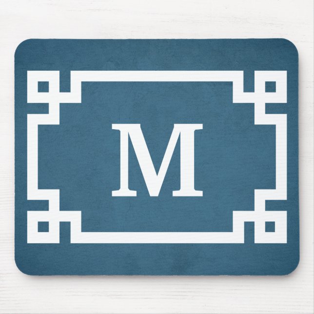 Monogram design mouse mat (Front)