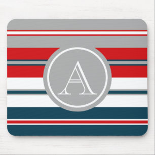 Monogram design mouse mat